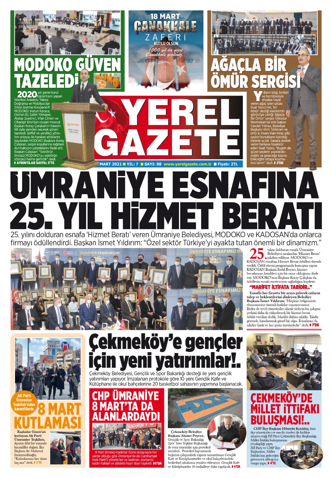 Modoko Esnafına 25. Yıl Hizmet Beratı