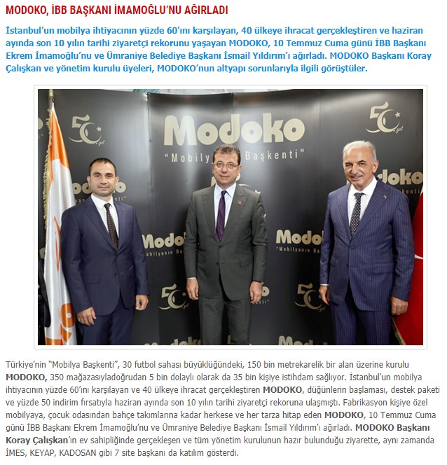 Modoko , İBB Başkanı İmamoğlu'nu ağırladı