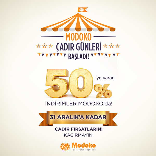 Modoko Çadır İndirim Günleri