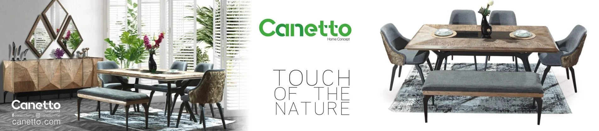 Canetto Yemek Odası Takımları