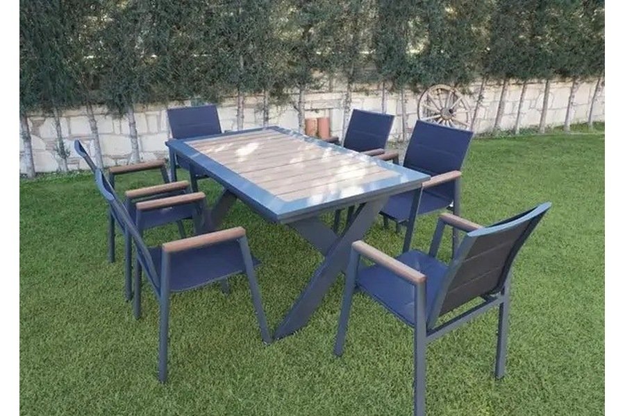 Cross Alüminyum Yemek Masası