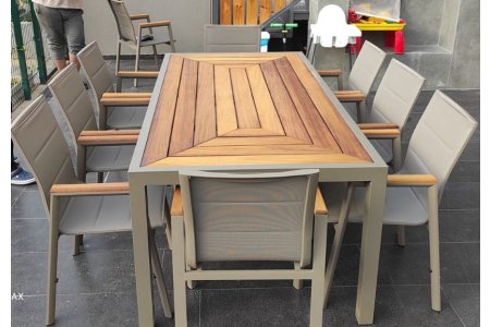 BODRUM ALÜMİNYUM YEMEK MASA TAKIMI - Gözde Bahçe Mobilyaları
