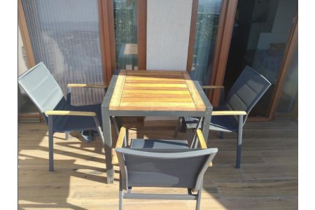 Bodrum Mini Alüminyum Masa Takımı - Gözde Bahçe Mobilyaları