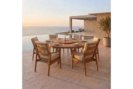Çarkıfelek Teak Bahçe Masa Takımı - Millennium Aksesuar & Bahçe Mobilyası