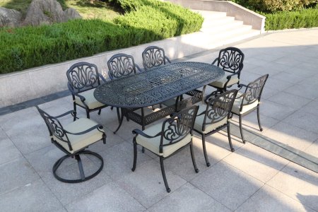 Cast Döküm Best 8li Masa Takımı - Gözde Bahçe Mobilyaları