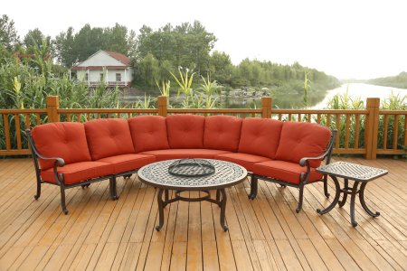 Cast Döküm Milano Köşe Koltuk Takımı - Gözde Bahçe Mobilyaları