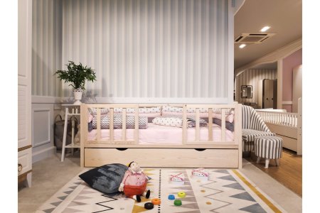 Çatısız Montessori Karyola Yavrulu