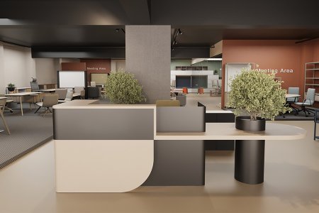 Daisy Karşılama Bankosu - Abba Mobilya Ofis Proje