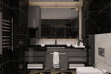 Grey Banyo Dolabı