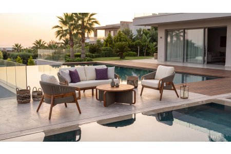 İthal Tik Fly Oturma Grubu - Luvio Garden
