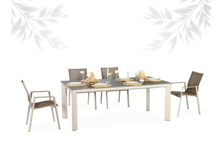  LUSHA MERMER MASA SETİ - Garden Dizayn