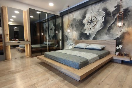 Modena Reflekte Cam Kapak Dolaplı Yatak Odası Takımı