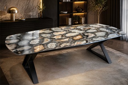 Natura Stone Yemek Masası - Darni Dekor
