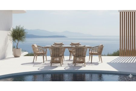 New Rattan Masa & Sandalye - Garden Dizayn