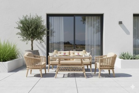 New Rattan Oturma Grubu - Garden Dizayn