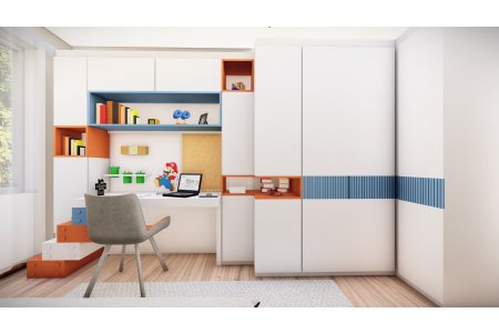 Proje Tasarımı - Erkek Çocuk Mario İş Makinesi  - Kukla Mobilya & Mimarlık Ofisi