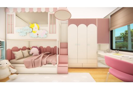 Proje Tasarımı - Unicorn Ranza Oda - Kukla Mobilya & Mimarlık Ofisi
