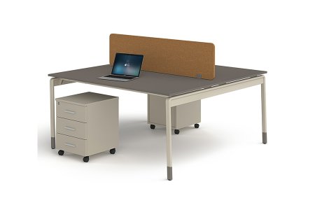 Soft İkili Workstation - Maem Ofis Mobilyaları