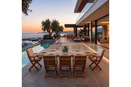 Teak İlaveli Masa Takımı 200cm - Millennium Aksesuar & Bahçe Mobilyası