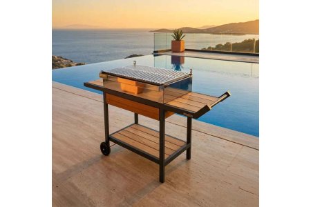 Tmc Çekmeceli Mangal Antrasit - Millennium Aksesuar & Bahçe Mobilyası