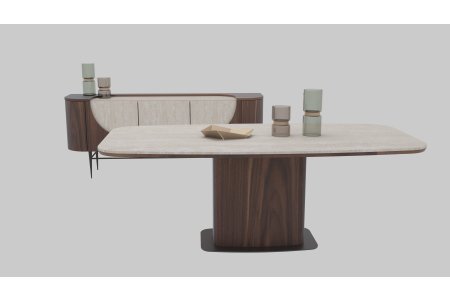 Traverten Bombeli Dining - CNT Mobilya