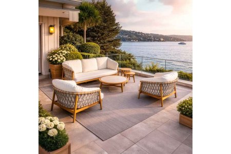 Troy Teak Bahçe Koltuk Takımı - Millennium Aksesuar & Bahçe Mobilyası