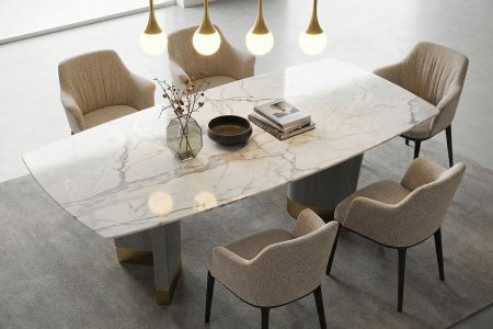 Vogue Mermer Masa  - Şanze Mobilya