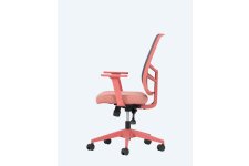 Leta Fileli Ofis Çalışma Koltukları- Renkli Gövde 3d Ayarlı Kol 