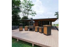 Barbekü Feniks Long Plus Teak