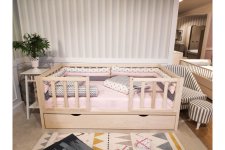 Çatısız Montessori Karyola Yavrulu