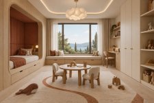 Formentor Koleksiyonu | Bordo Deri Ve Mermer Detaylı Ev Mobilyaları