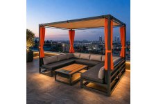 Gazebo Aluminyum Köşe Koltuk Takımı