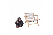 Hasırlı Kollu Teklı Teak Koltuk