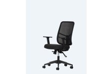  Leta Fileli Ofis Çalışma Koltukları- Siyah Gövde Sabit Kol 