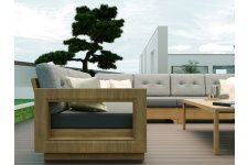 Milano Teak Köşe Koltuk Takımı