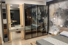 Modena Reflekte Cam Kapak Dolaplı Yatak Odası Takımı