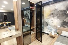 Modena Reflekte Cam Kapak Dolaplı Yatak Odası Takımı