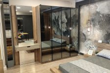 Modena Reflekte Cam Kapak Dolaplı Yatak Odası Takımı
