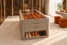 Montera Koleksiyonu | Şampanya Ve Bronz Detaylı Ev Mobilyaları