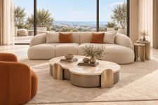 Montera Koleksiyonu | Şampanya Ve Bronz Detaylı Ev Mobilyaları