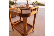Olive Teak Servis Arabası