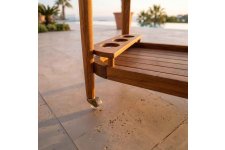 Olive Teak Servis Arabası