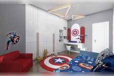Proje Tasarımı - Marvel Temalı Erkek Çocuk Odası 