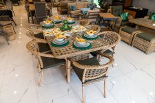 Rattan LATTE Yemek Grubu 8 Kişilik
