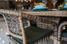 Rattan LATTE Yemek Grubu 8 Kişilik