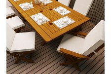 Teak İlaveli Masa Takımı