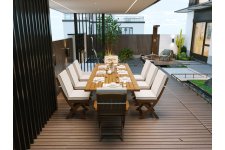 Teak İlaveli Masa Takımı