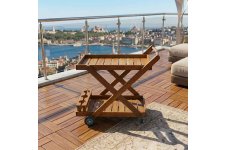 Teak Servis Arabası