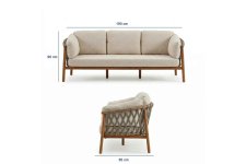 Troy Teak Bahçe Koltuk Takımı