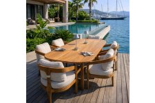 Vanessa Teak Bahçe Masa Takımı-225 Cm